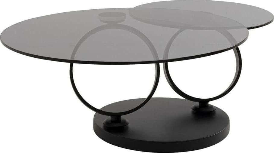 Salontafel Beverly Smoke Black 132x80cm Kare Design Salontafel 70711
