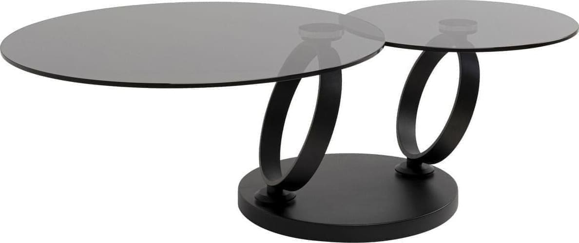 Salontafel Beverly Smoke Black 132x80cm Kare Design Salontafel 70711