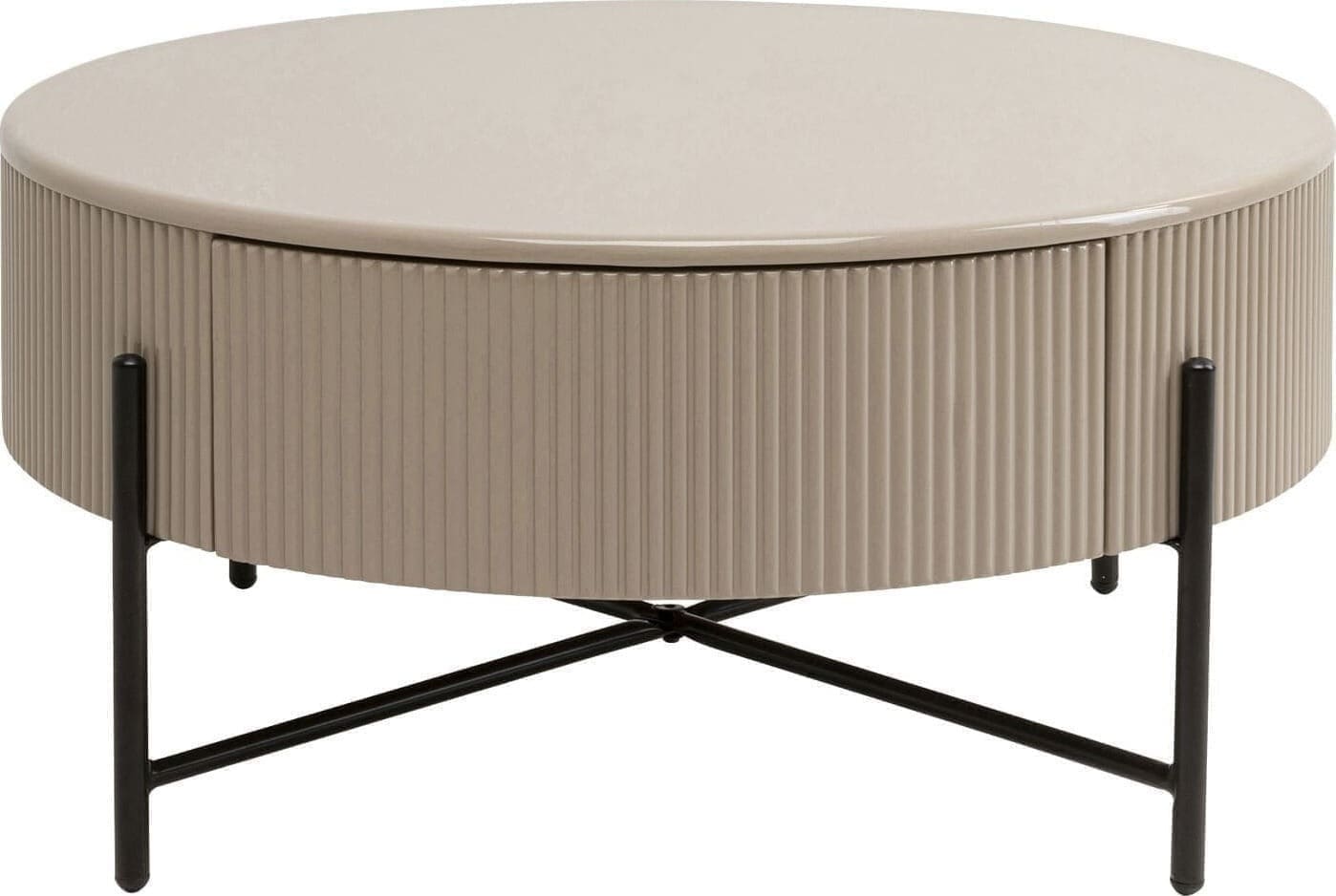 Salontafel Riffle Ø80cm Kare Design Salontafel 70805