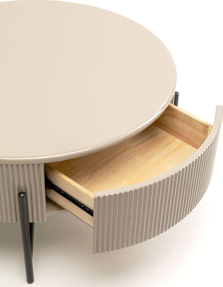 Salontafel Riffle Ø80cm Kare Design Salontafel 70805