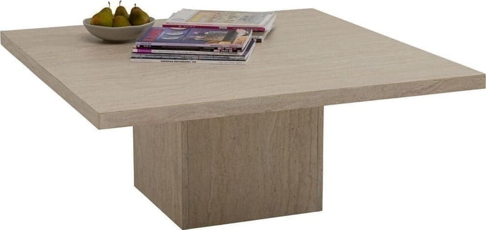 Salontafel Travertino 100x100cm Kare Design Salontafel 71064