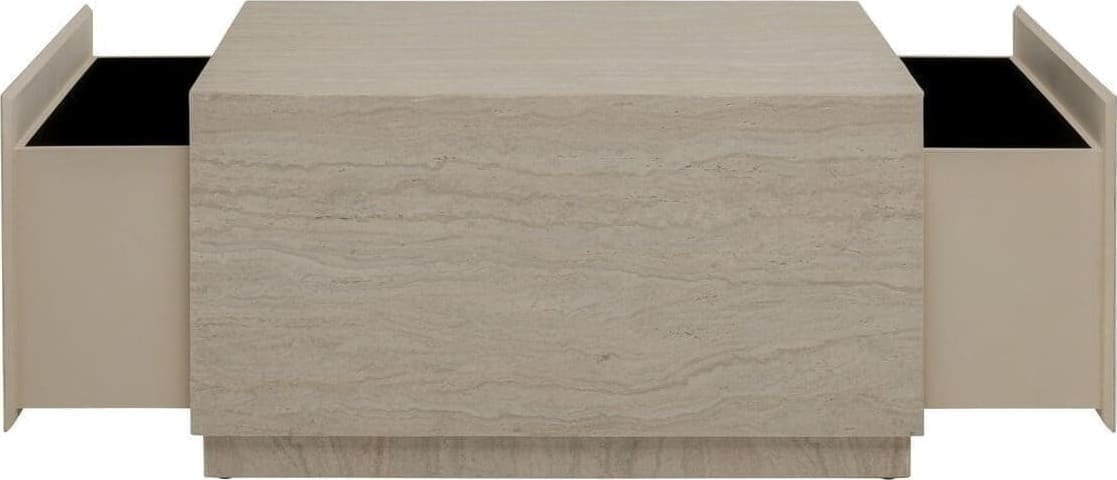 Salontafel Travertino Trunk 80x60cm Kare Design Salontafel 71047