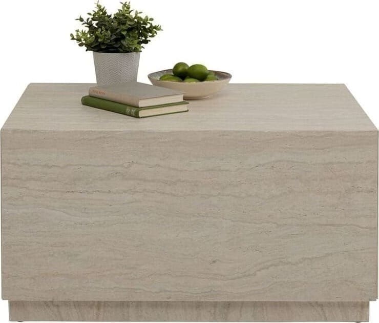 Salontafel Travertino Trunk 80x60cm Kare Design Salontafel 71047