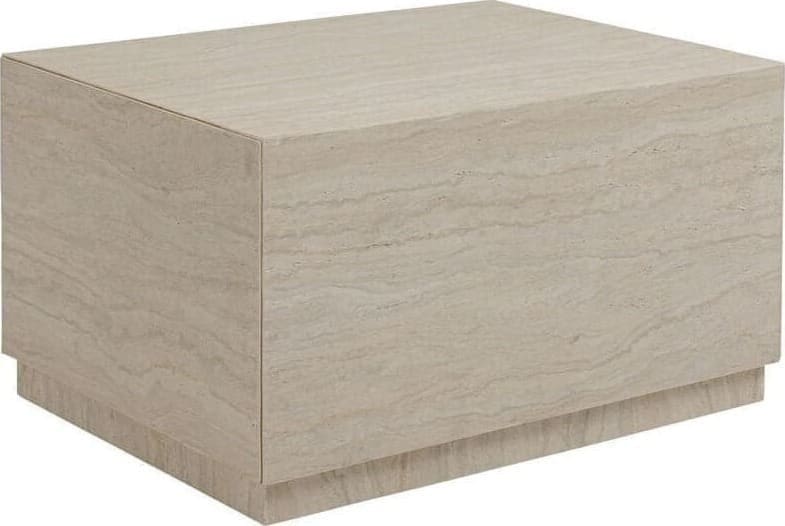 Salontafel Travertino Trunk 80x60cm Kare Design Salontafel 71047