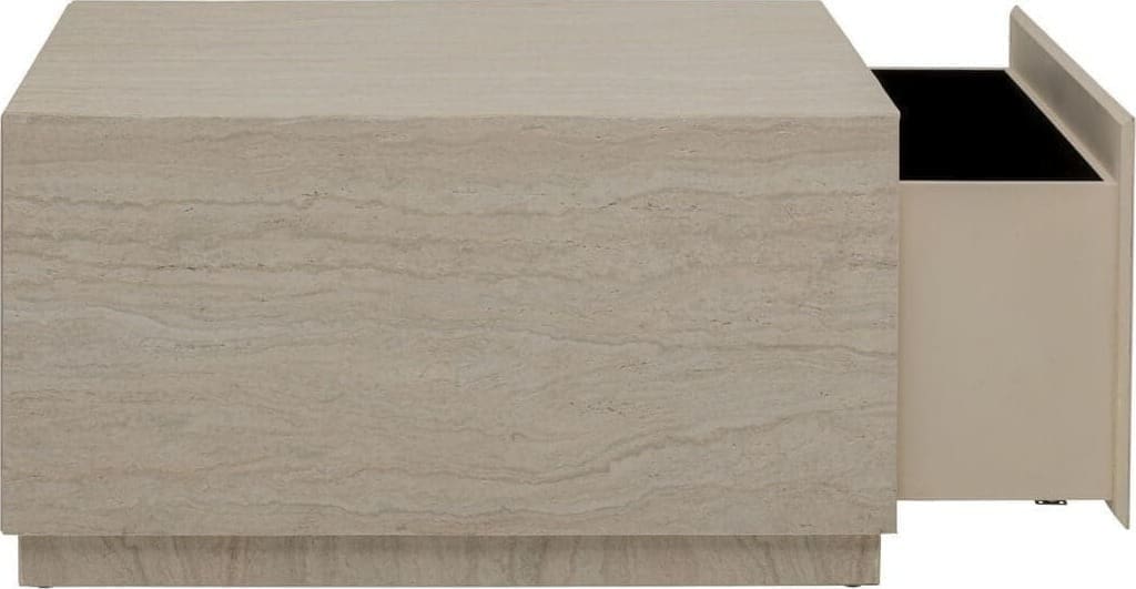Salontafel Travertino Trunk 80x60cm Kare Design Salontafel 71047