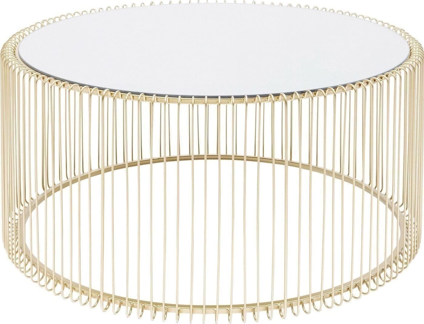 Salontafel Wire Uno Brass Ø80cm Kare Design Salontafel 84516