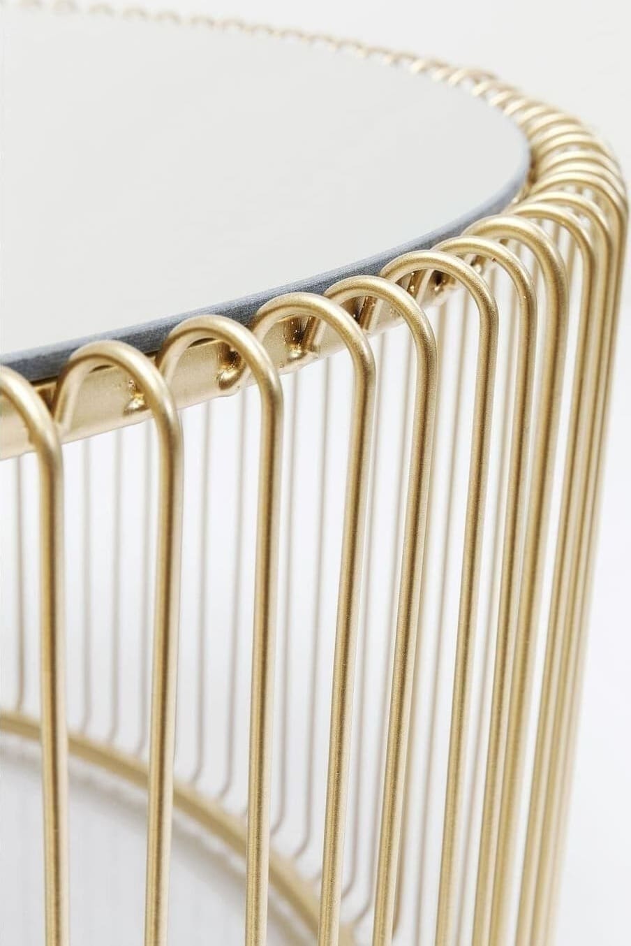 Salontafel Wire Uno Brass Ø80cm Kare Design Salontafel 84516