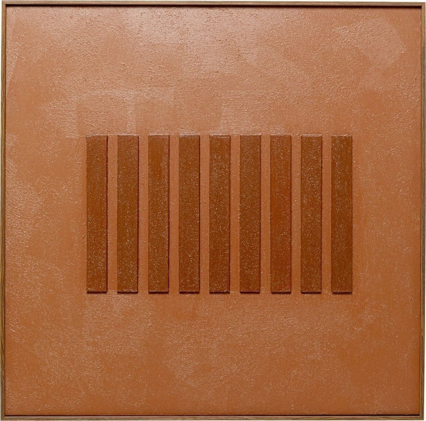 Schilderij Canvas Art Row Brown 100x100cm Kare Design Schilderij 57801