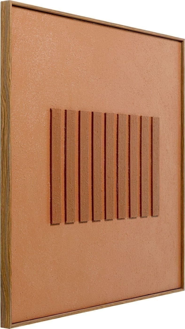 Schilderij Canvas Art Row Brown 100x100cm Kare Design Schilderij 57801