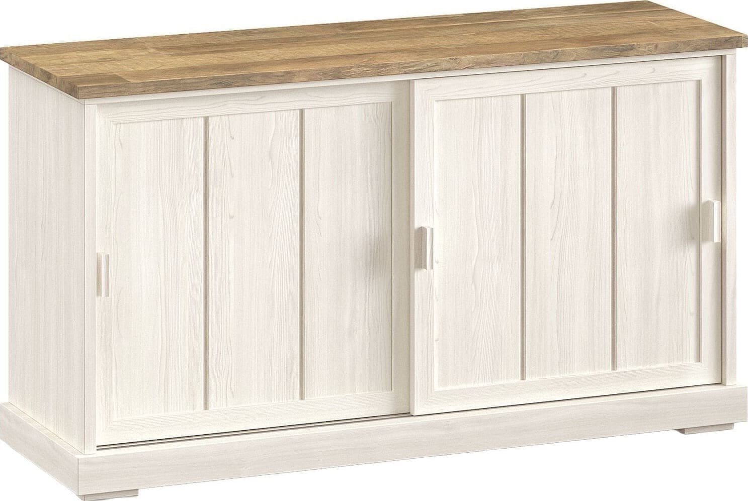 Profijt Meubel Dressoir Eldora 143 cm met 2 schuifdeuren Bruin|Naturel Dressoir