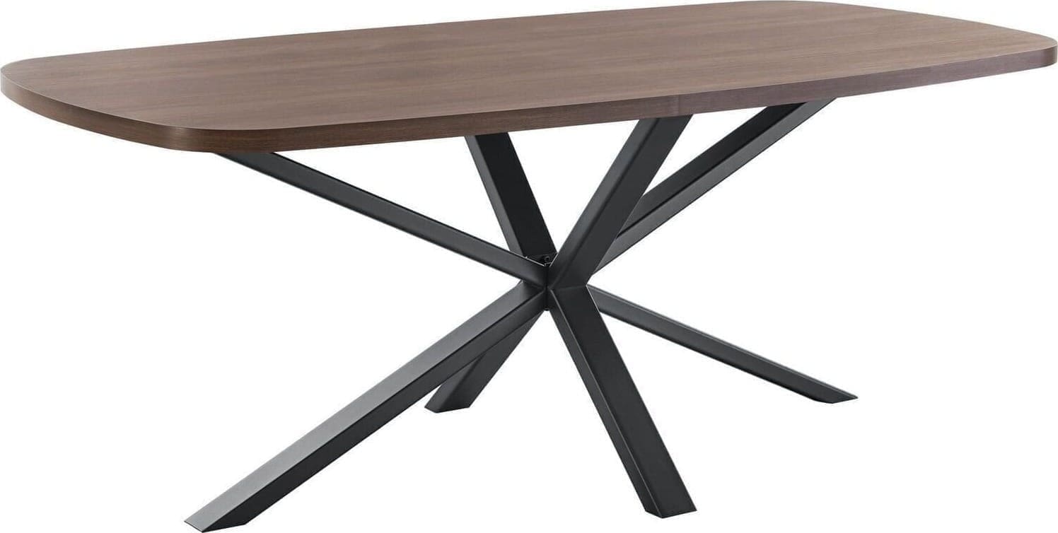 Profijt Meubel Eettafel Caltana 160x90 cm Deens ovaal Bruin Eettafel