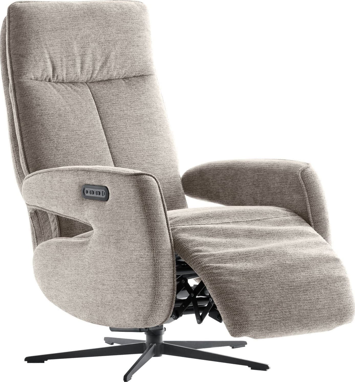 Profijt Meubel Relaxfauteuil Niland elektrisch grijs Grijs Fauteuil