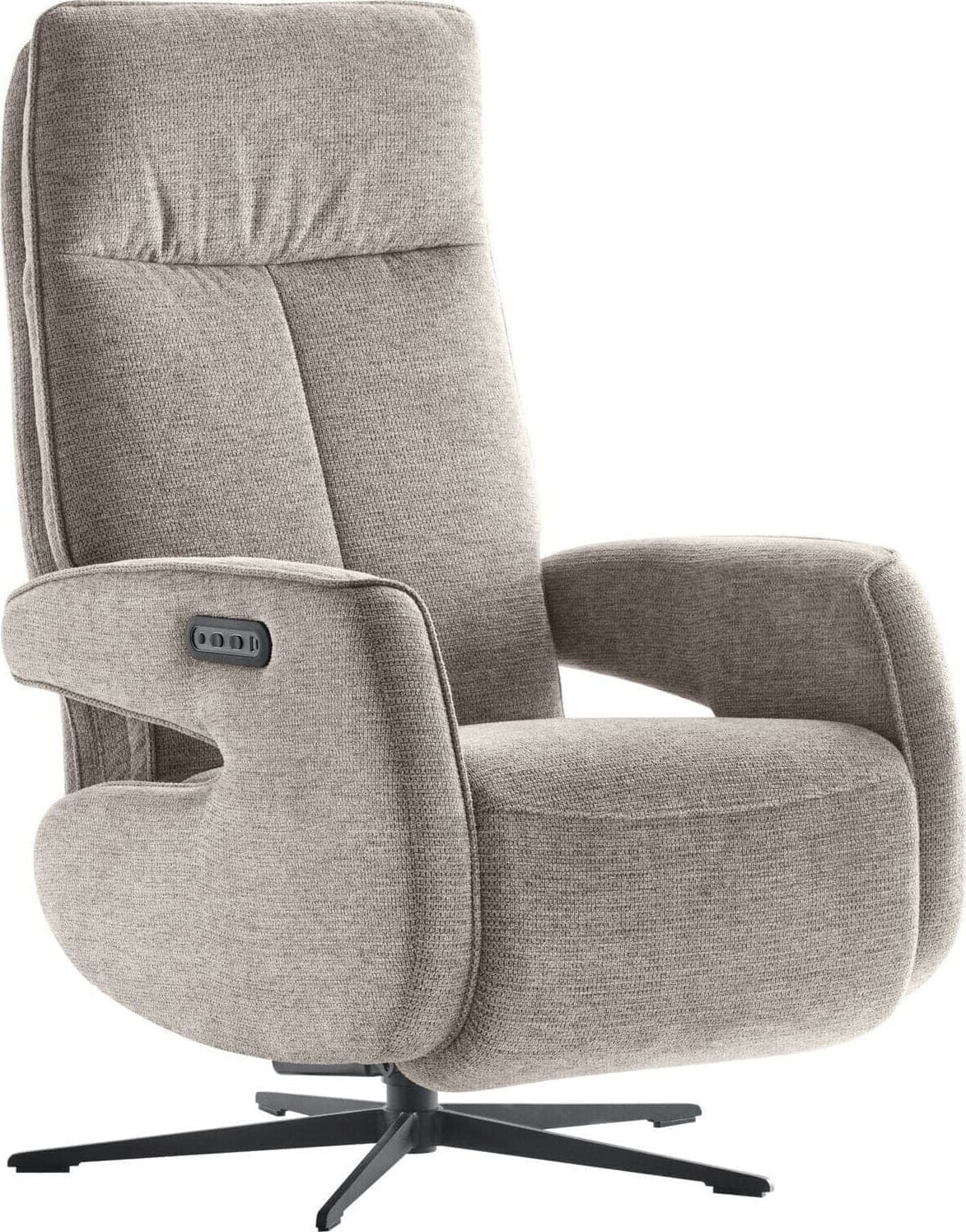 Profijt Meubel Relaxfauteuil Niland elektrisch grijs Grijs Fauteuil