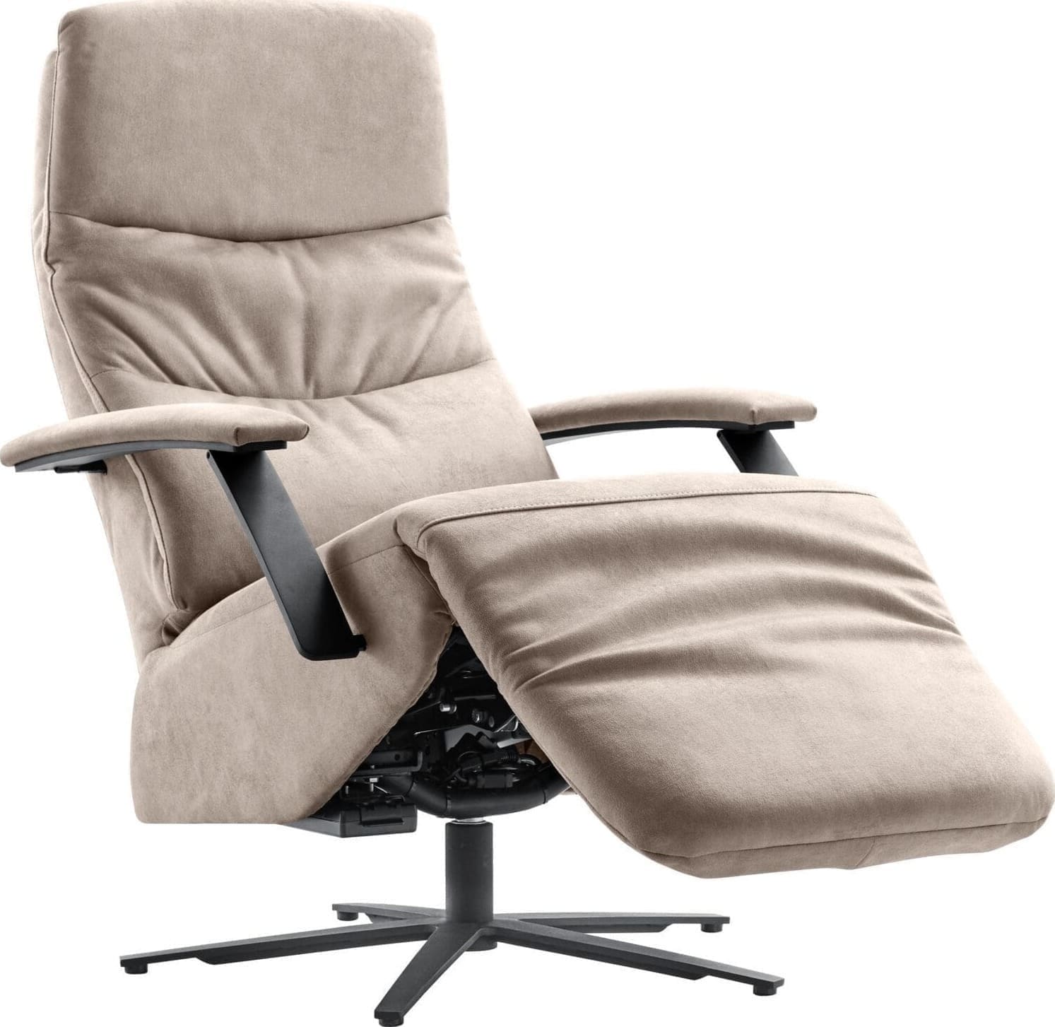 Profijt Meubel Relaxfauteuil Tofino elektrisch microleder grijs Grijs Fauteuil