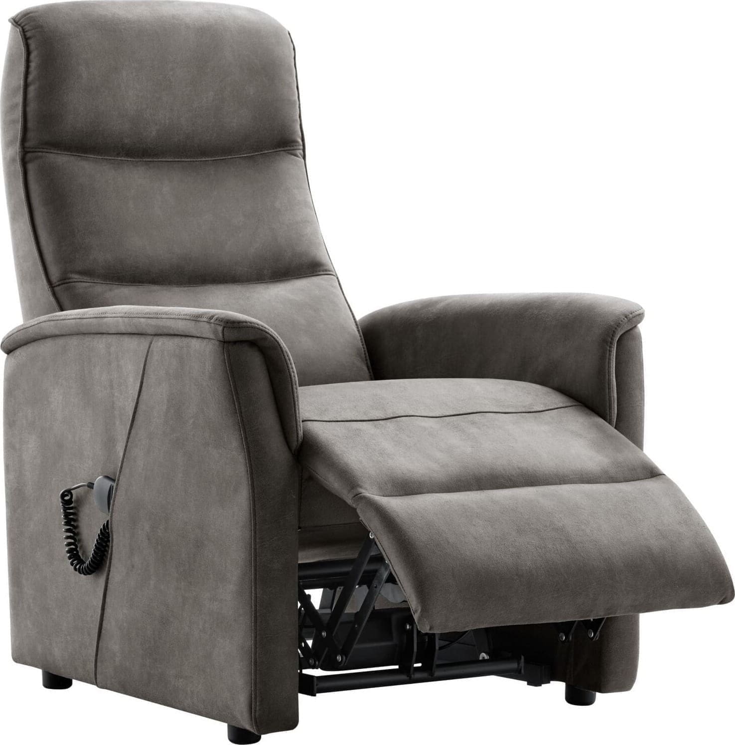 Profijt Meubel Sta-op stoel Sarnia elektrisch microleder antraciet Antraciet Fauteuil