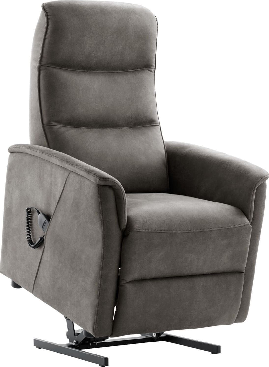 Profijt Meubel Sta-op stoel Sarnia elektrisch microleder antraciet Antraciet Fauteuil