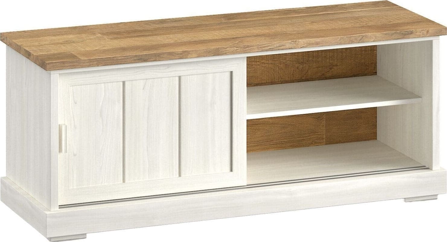Profijt Meubel Tv-meubel Eldora 143 cm met 1 schuifdeur Bruin|Naturel Tv-meubel|Tv-dressoir