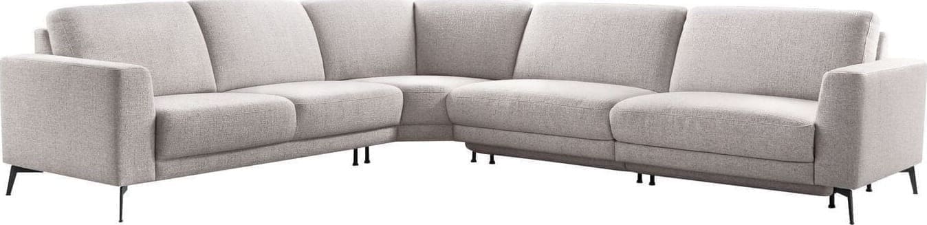 Pronto Wonen Hoekbank Moscato bonell HR-schuim zitting lichtgrijs Grijs Bank