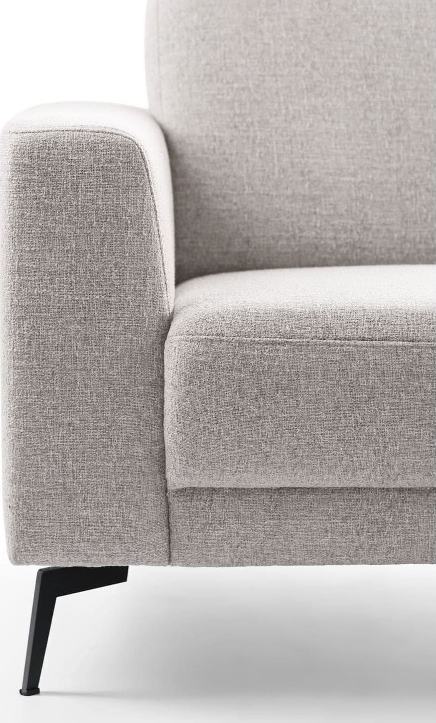 Pronto Wonen Hoekbank Moscato bonell HR-schuim zitting lichtgrijs Grijs Bank