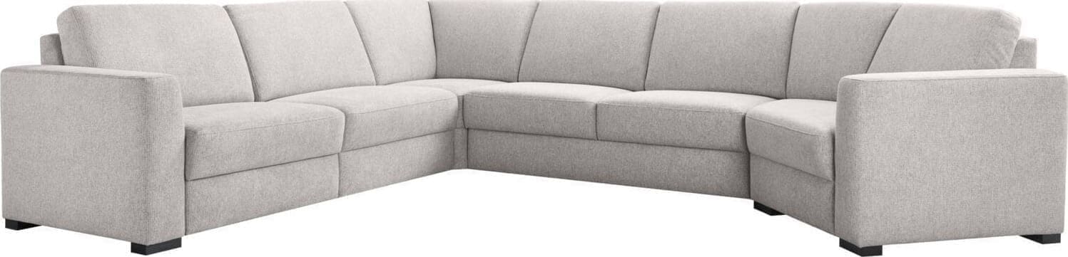 Pronto Wonen Hoekbank links Muscolo koudschuim grijs relaxfunctie Grijs Bank