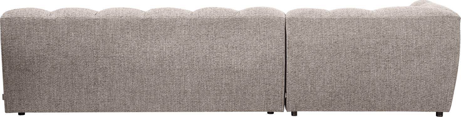WOOOD Allure chaise longue links geweven stof klei melange Klei melange Bank