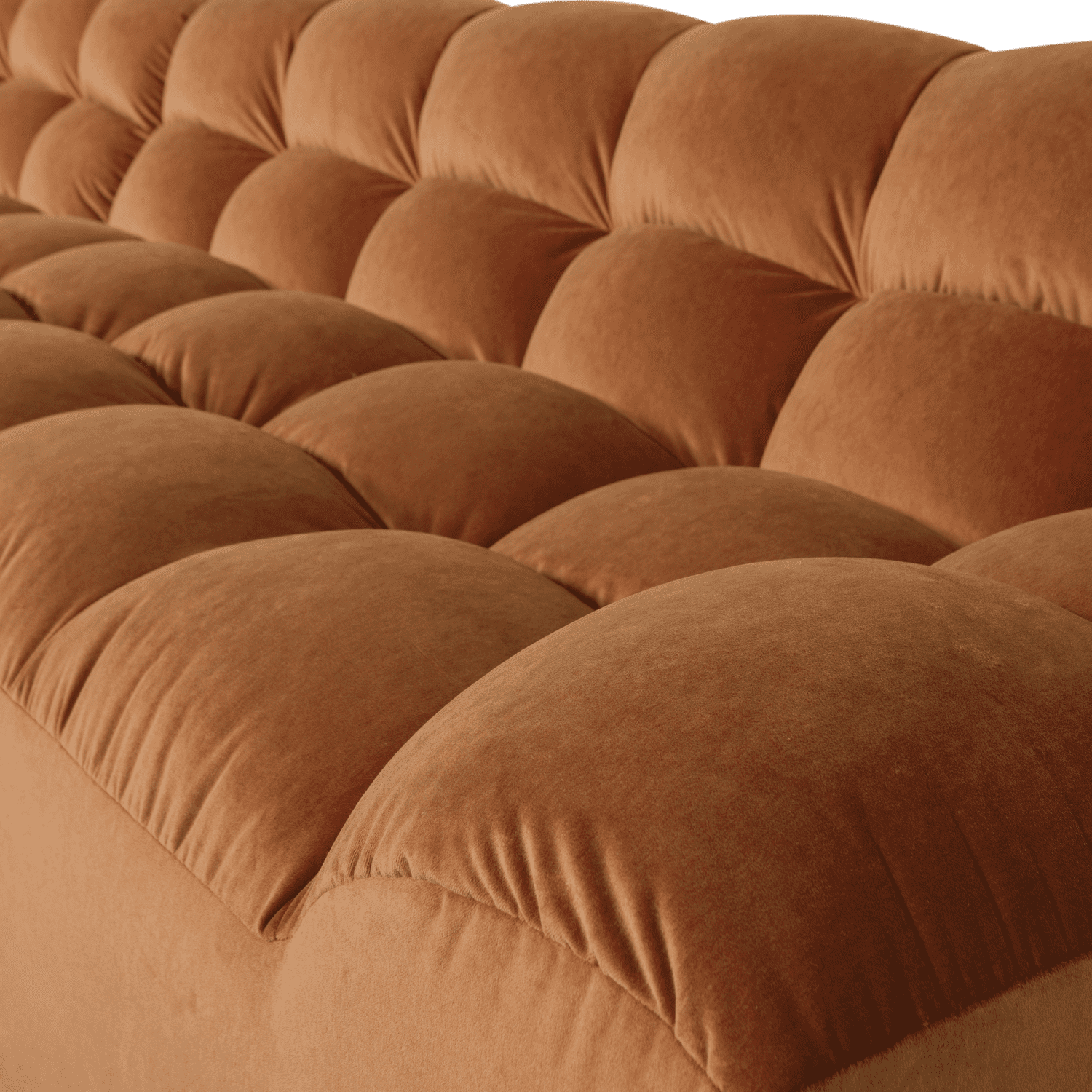 WOOOD Allure chaise longue links velvet terra Cognac|Oranje|Bruin Bank