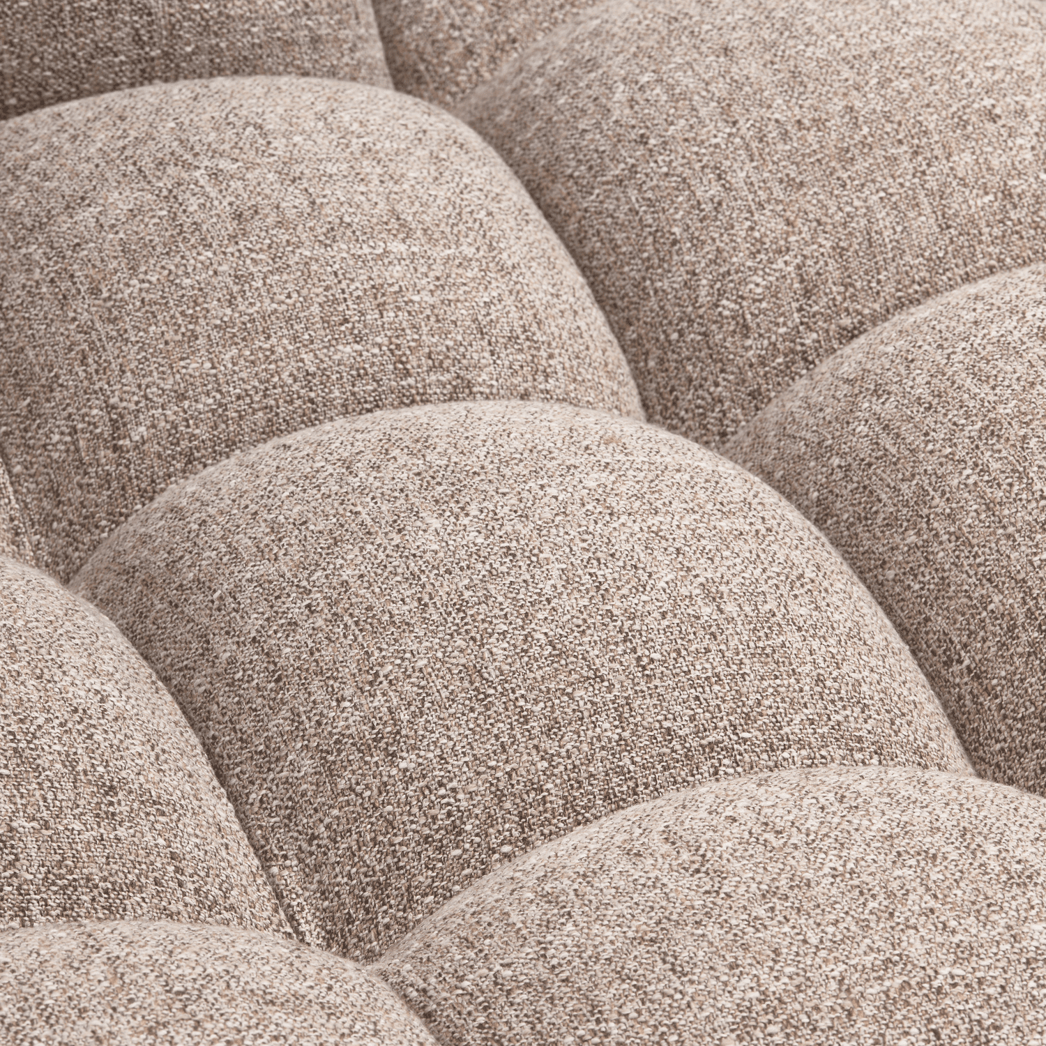 WOOOD Allure chaise longue rechts geweven stof bruin melange Bruin melange Bank