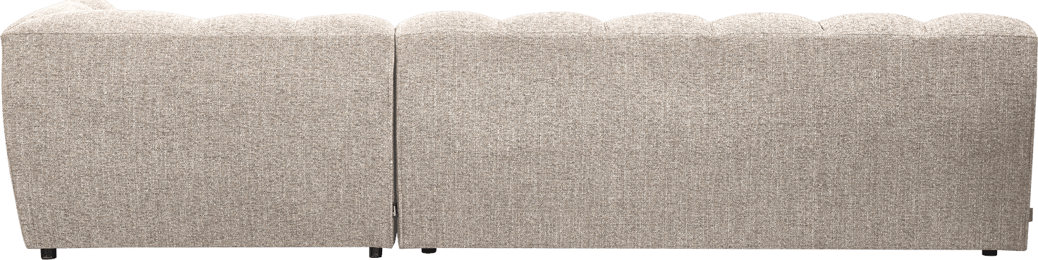 WOOOD Allure chaise longue rechts geweven stof naturel melange Naturel melange Bank