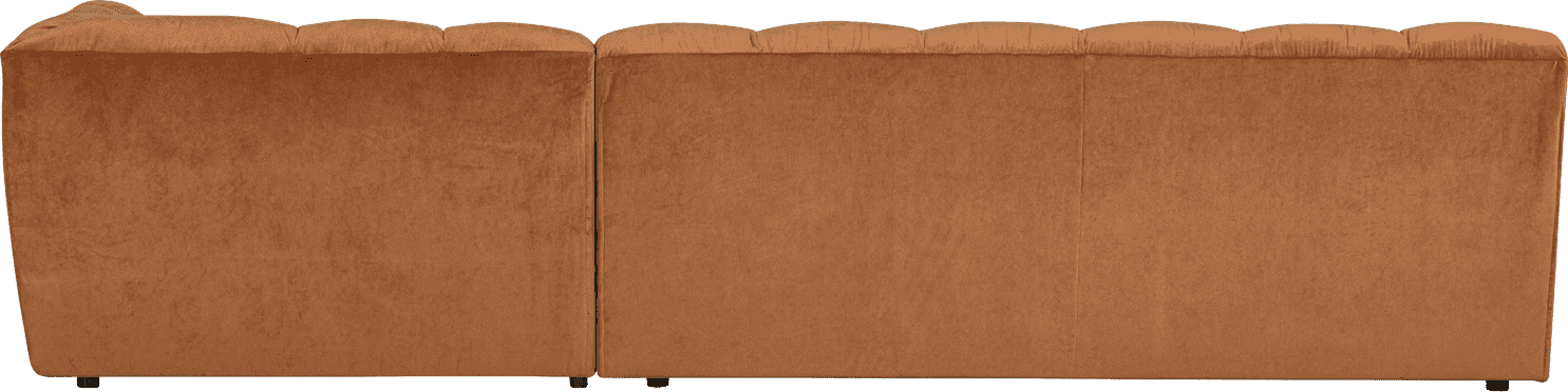 WOOOD Allure chaise longue rechts velvet terra Cognac|Oranje|Bruin Bank
