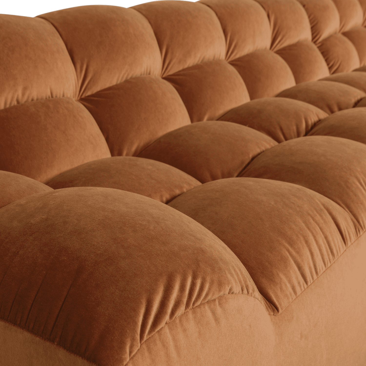 WOOOD Allure chaise longue rechts velvet terra Cognac|Oranje|Bruin Bank