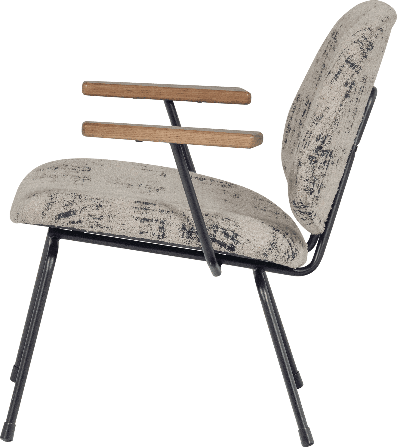 WOOOD Aure fauteuil chenille beige/zwart Beige Fauteuil