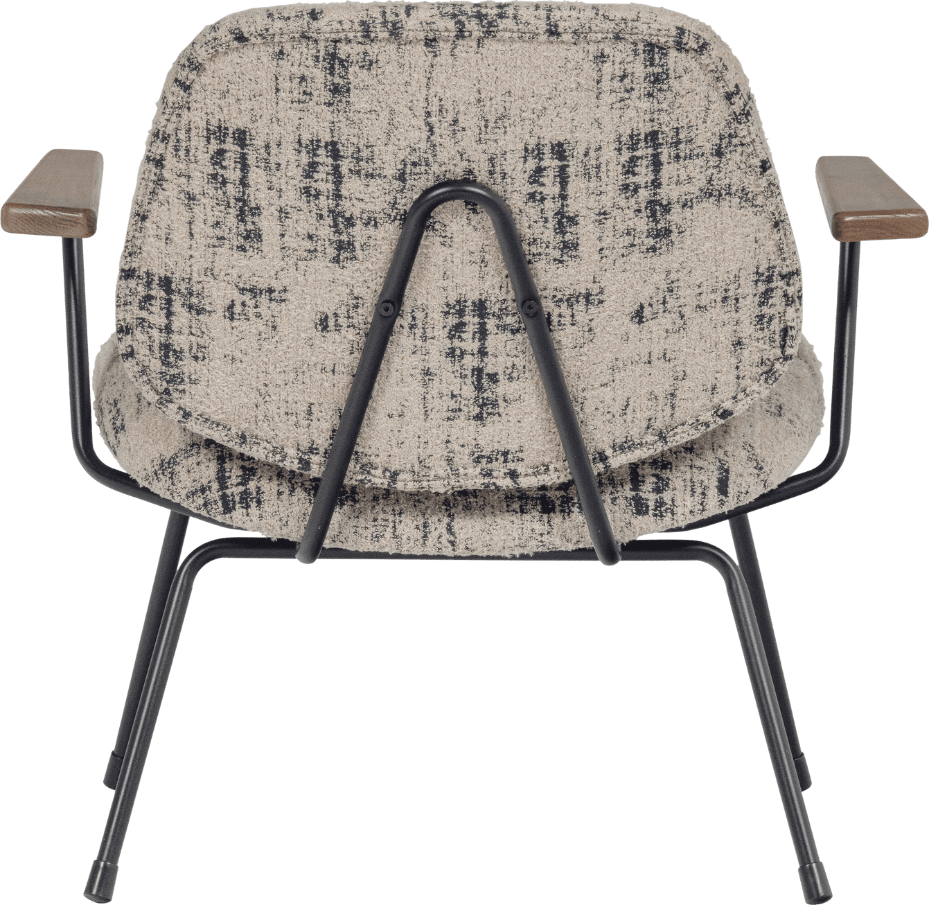 WOOOD Aure fauteuil chenille beige/zwart Beige Fauteuil