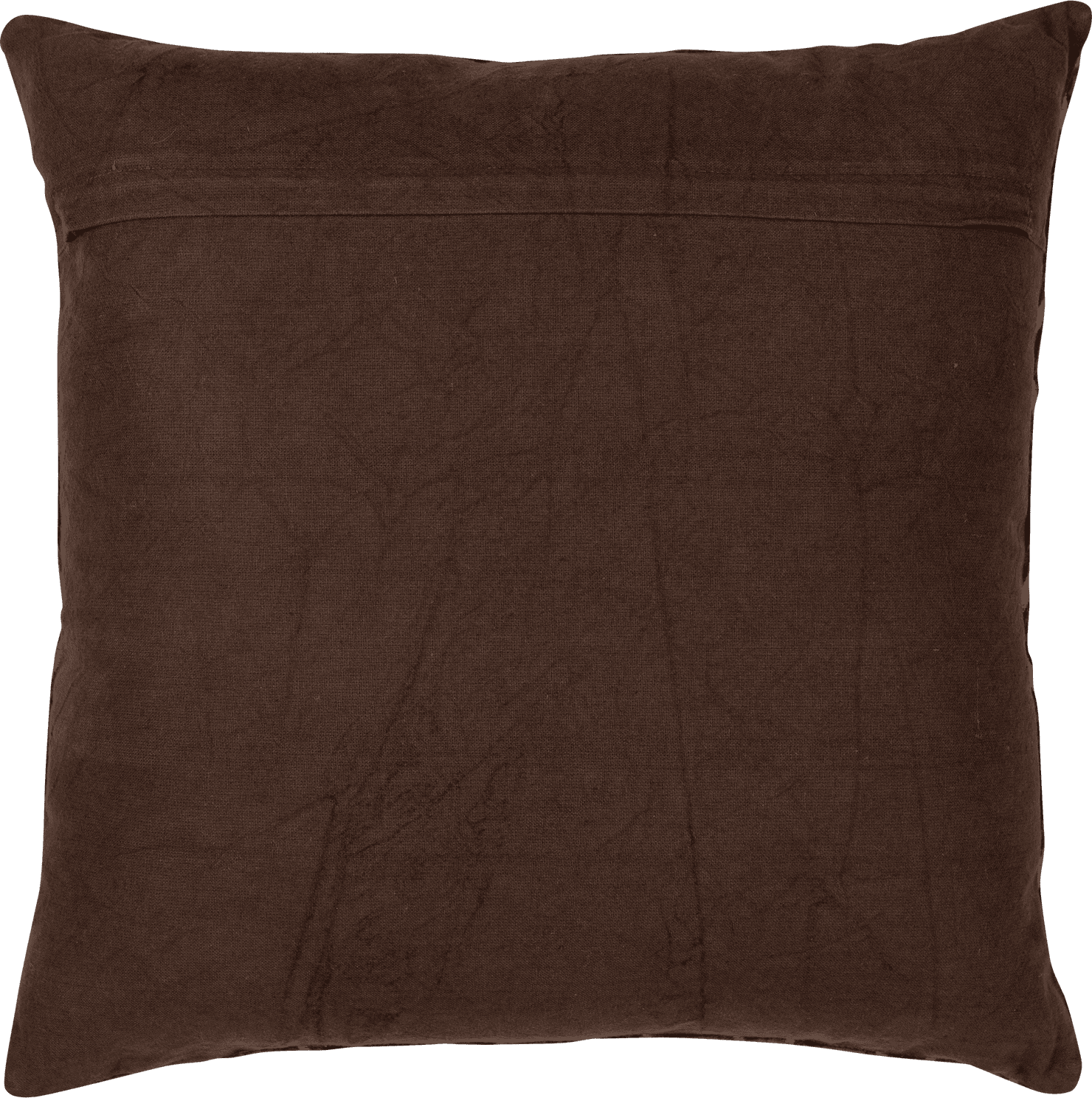 WOOOD Aziz kussens velvet bruin/naturel - set van 3 Bruin Sierkussen