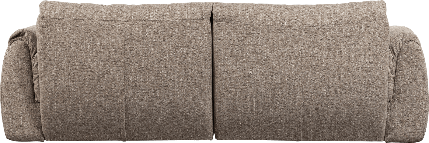 WOOOD Baggy 2-zitsbank geweven stof bruin melange Bruin melange 2-zitsbank