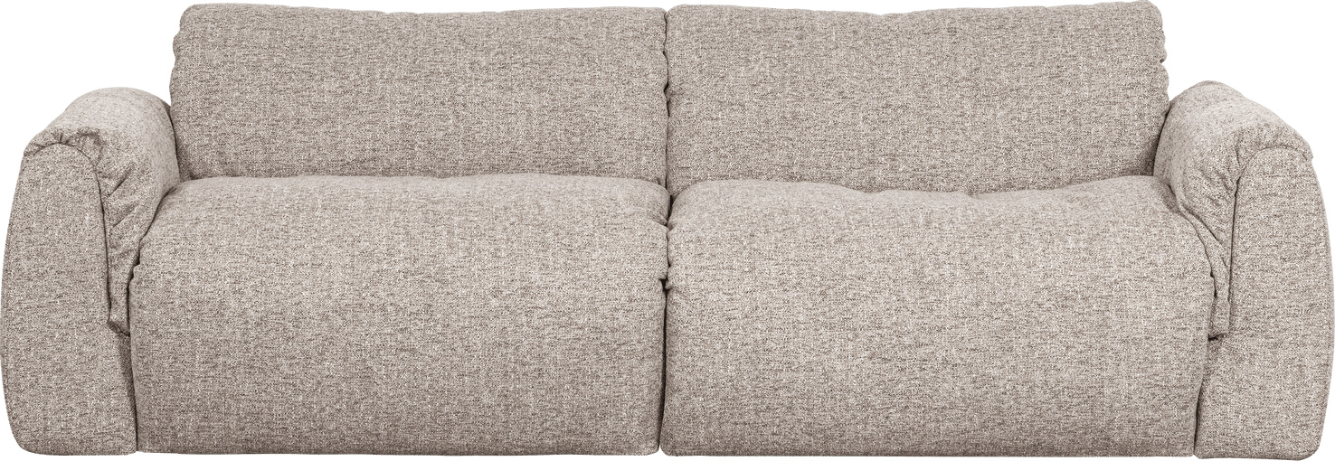 WOOOD Baggy 2-zitsbank geweven stof naturel melange Naturel melange 2-zitsbank