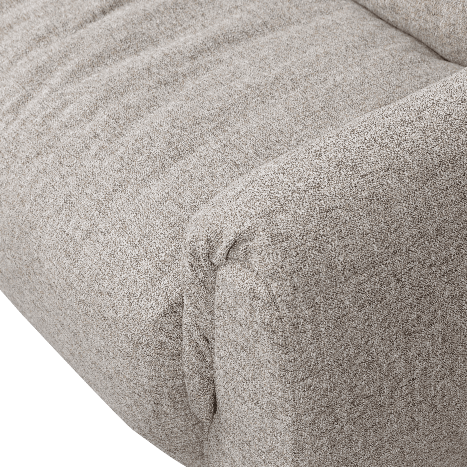 WOOOD Baggy 2-zitsbank geweven stof naturel melange Naturel melange 2-zitsbank