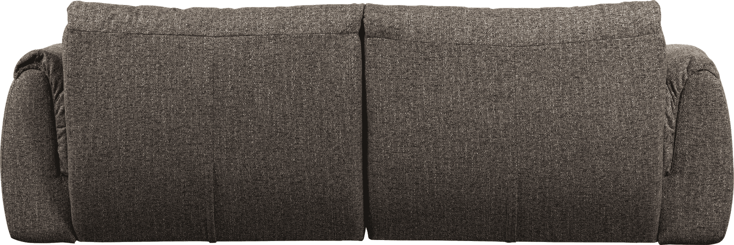 WOOOD Baggy 2-zitsbank geweven stof warmgrijs melange Warm grijs melange 2-zitsbank