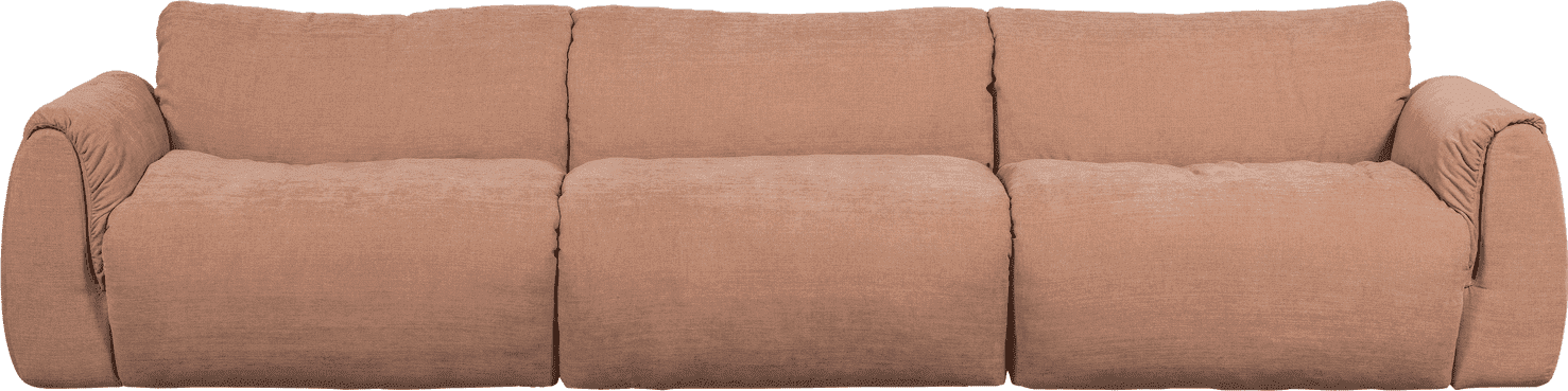 WOOOD Baggy 3-zitsbank geweven chenille oud roze Oud roze