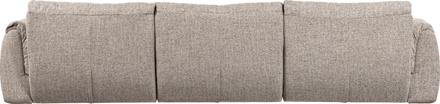 WOOOD Baggy 3-zitsbank geweven stof naturel melange Naturel melange