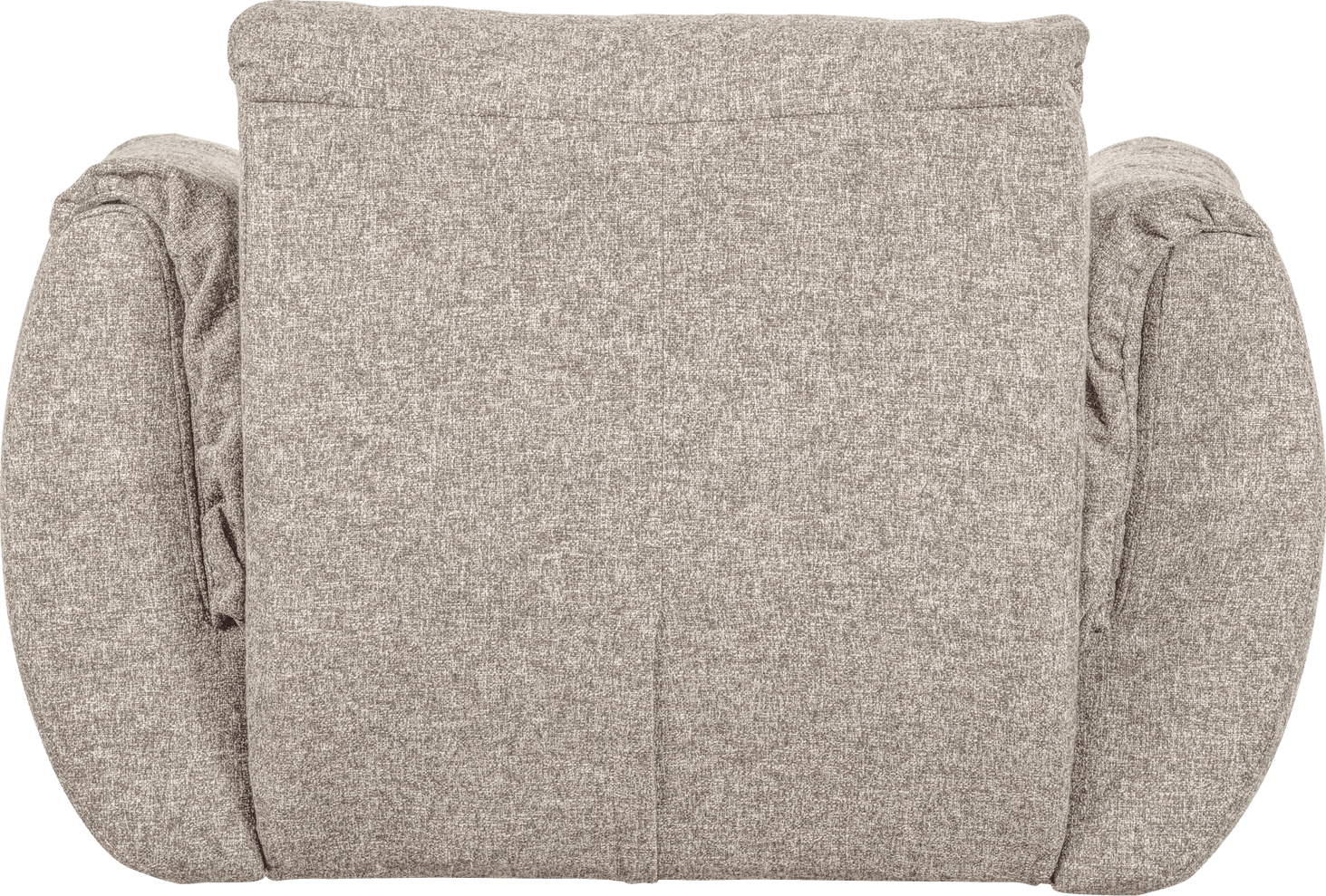 WOOOD Baggy draaifauteuil geweven stof naturel melange Naturel melange Draaifauteuil