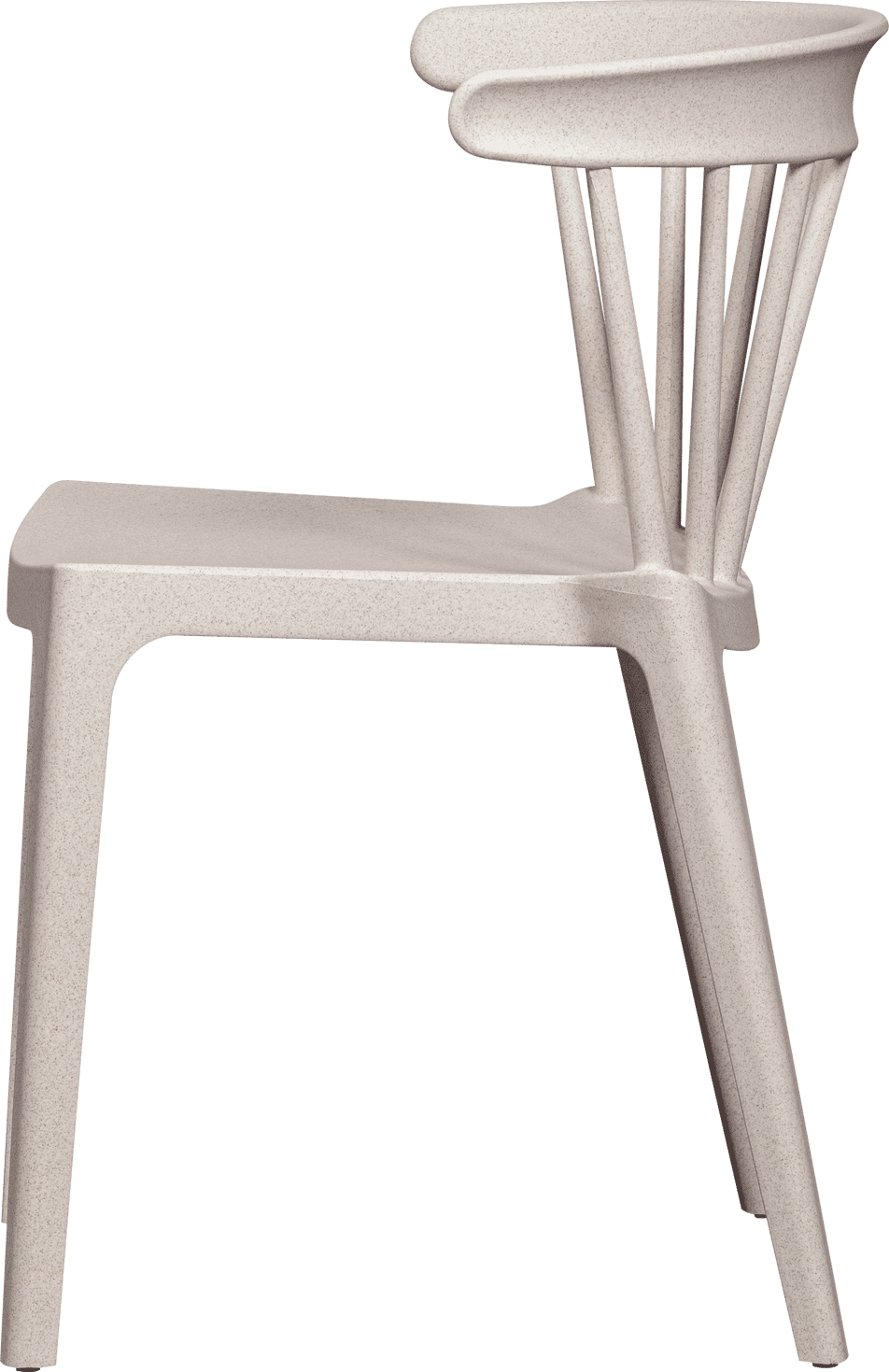 WOOOD Bliss tuinstoel met spijlen off white melange Wit Tuinstoel