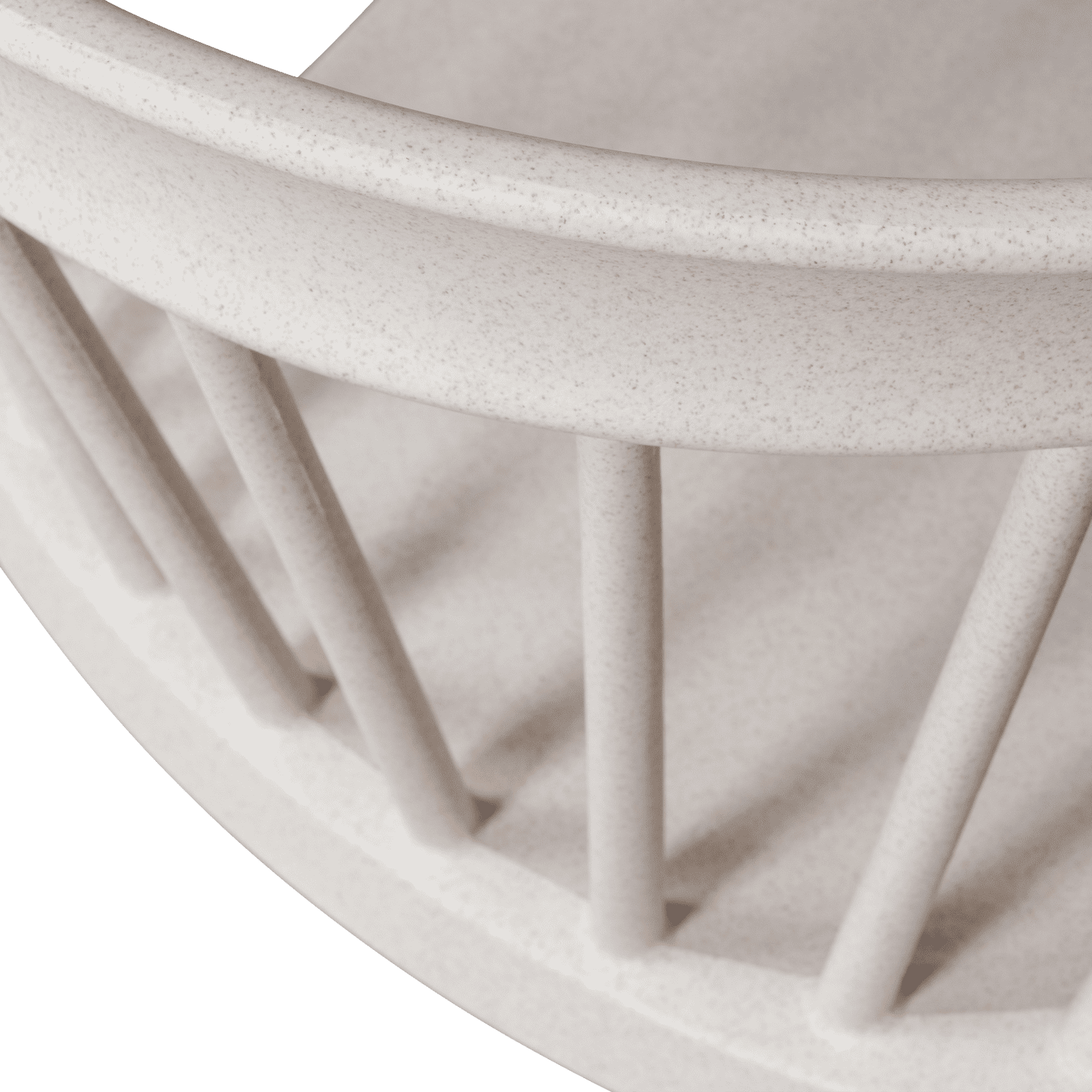 WOOOD Bliss tuinstoel met spijlen off white melange Wit Tuinstoel