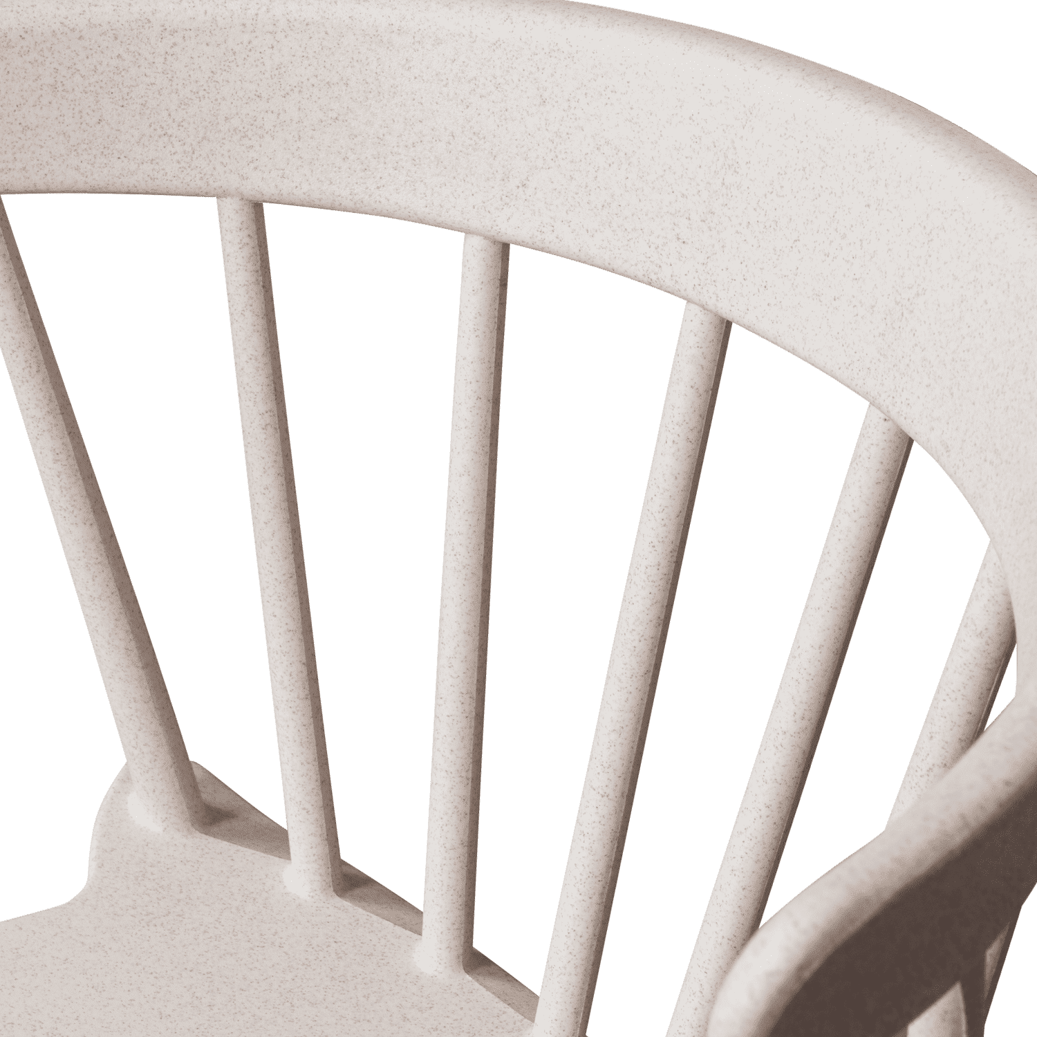 WOOOD Bliss tuinstoel met spijlen off white melange Wit Tuinstoel