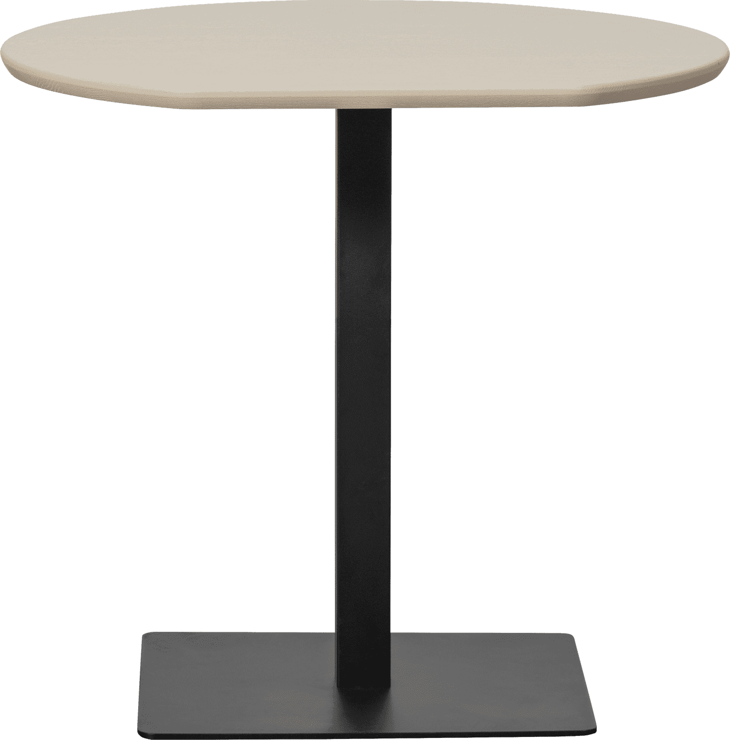 WOOOD Eettafel bistro tafel eindstuk vl 80x74cm dakargrau Grijs