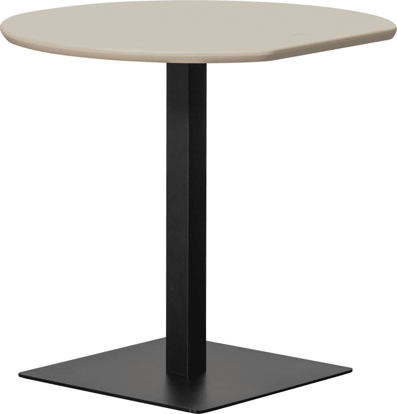 WOOOD Eettafel bistro tafel eindstuk vl 80x74cm dakargrau Grijs