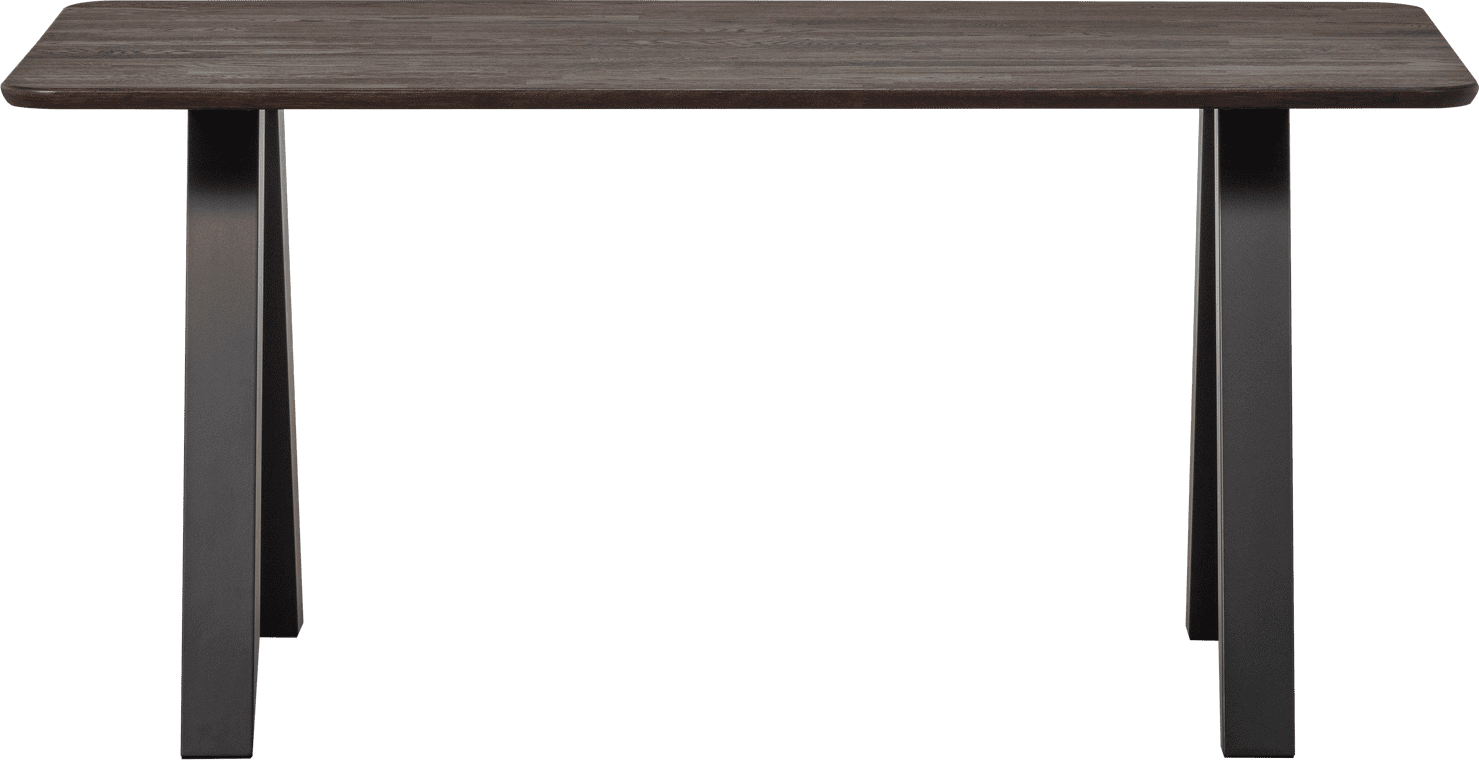 WOOOD Eettafel eettafel afgerond vl 160x90cm mystic brown Bruin