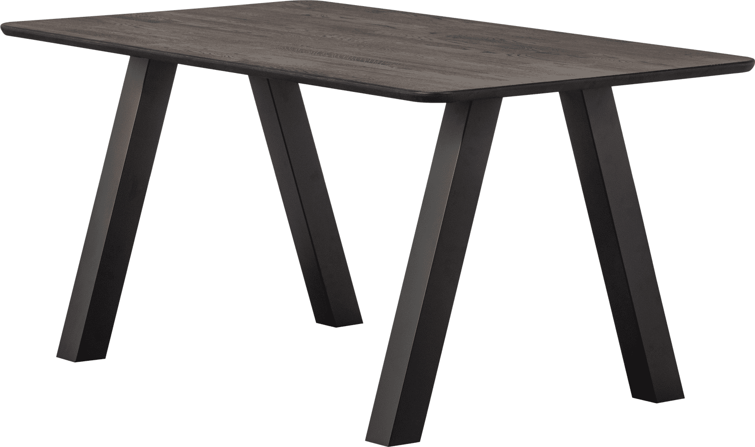 WOOOD Eettafel eettafel afgerond vl 160x90cm mystic brown Bruin