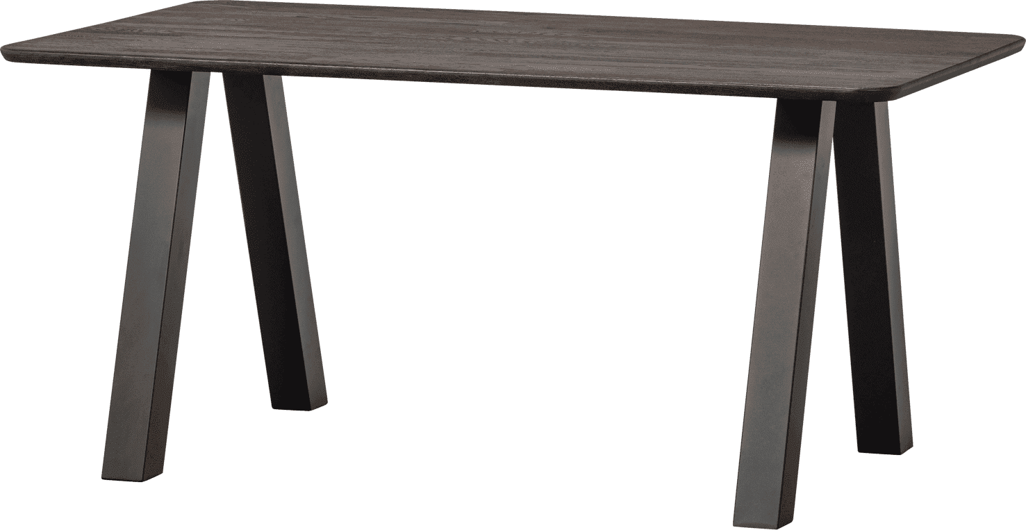 WOOOD Eettafel eettafel afgerond vl 160x90cm mystic brown Bruin