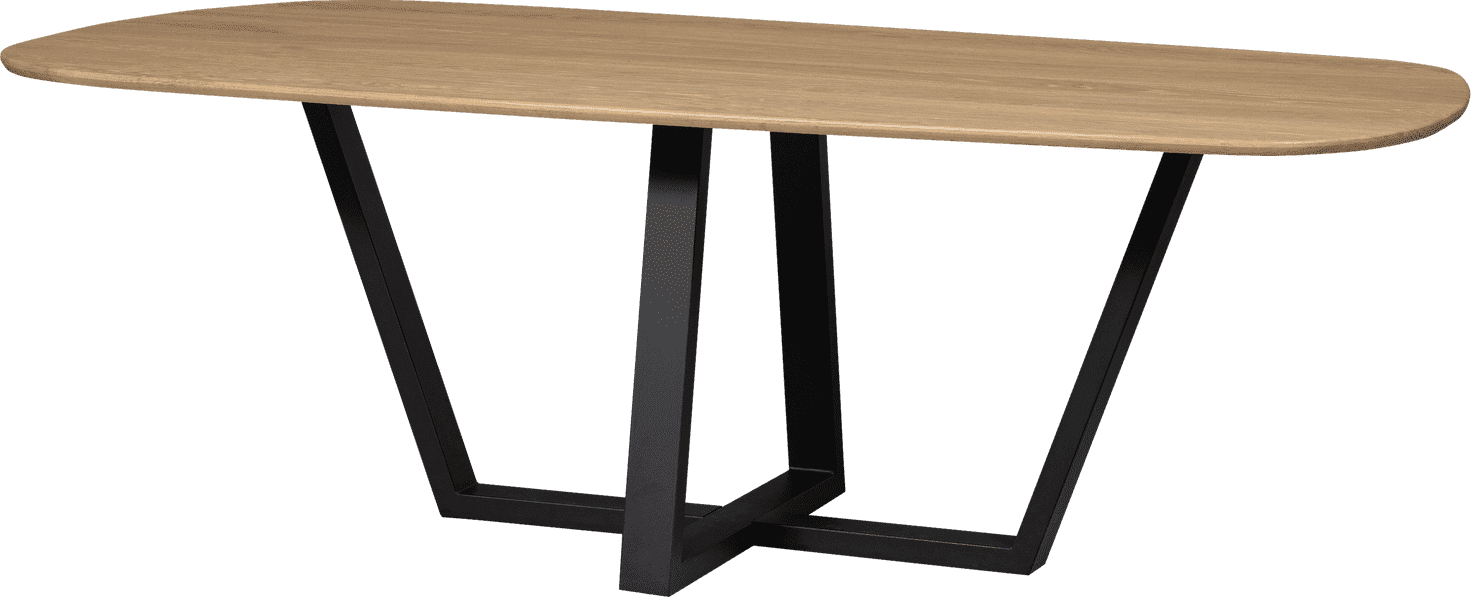 WOOOD Eettafel eettafel organisch dl 220x100cm transparant Transparant