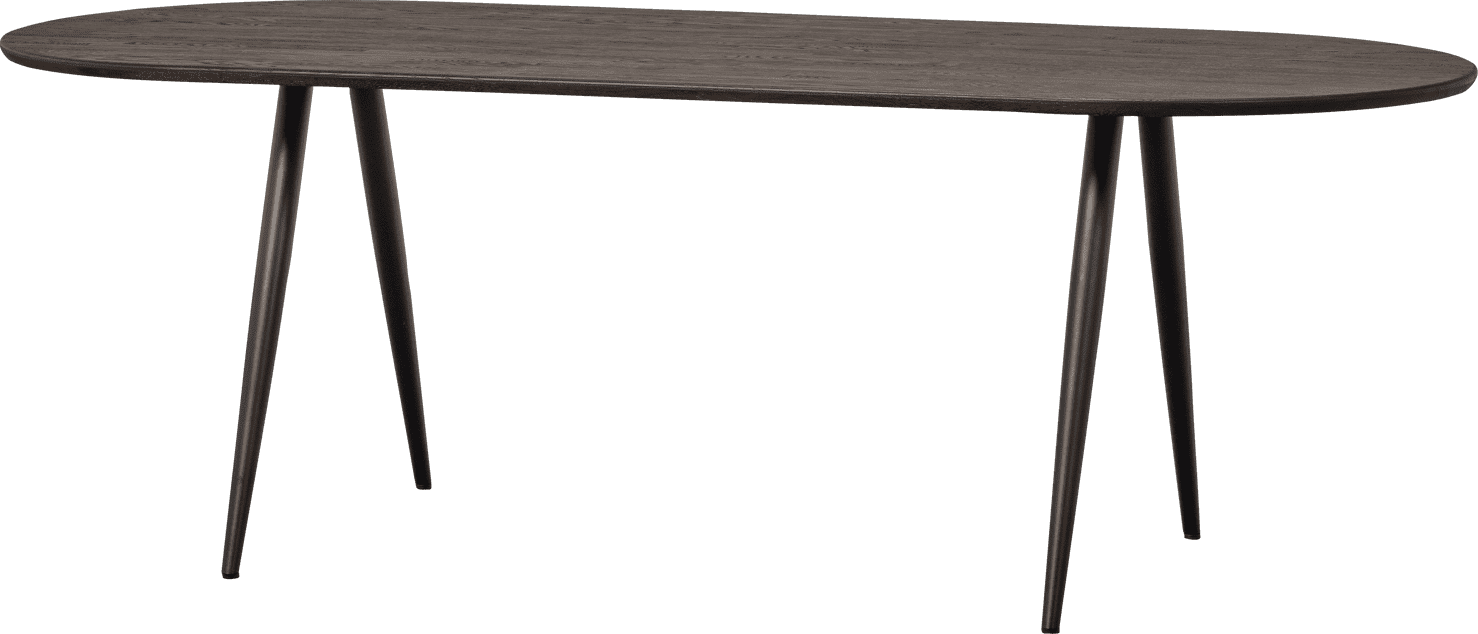 WOOOD Eettafel eettafel ovaal vl 220x90cm mystic brown Bruin